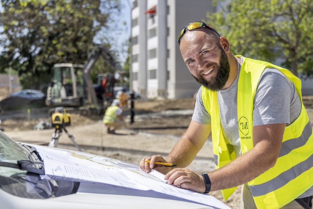 Collaborateur Exavert sur un chantier 